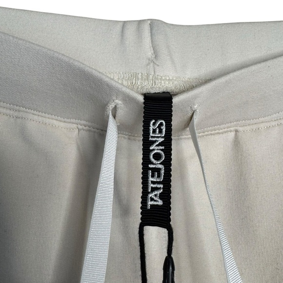 NWT Tate Jones WOMEN'S SLIT KNEE SWEAT Pepper White XS $195 MSRP - Picture 5 of 11